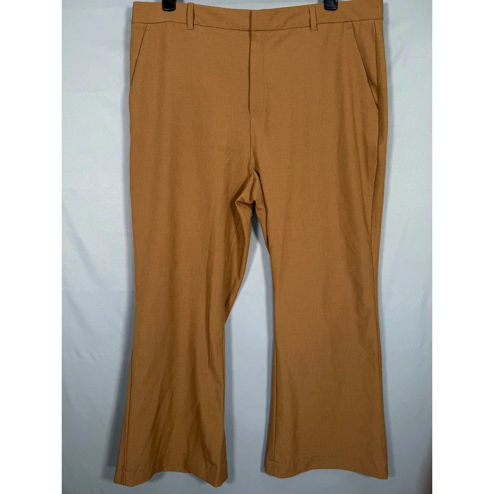 Banana Republic Womens 18 HR‎ Bootcut 365 Dark Camel Tan Trousers 812666-06
